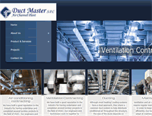 Tablet Screenshot of ductmasterbh.com